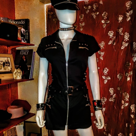 π€Bad Ass Black Punk/Goth Dressπ€ - Picture 7 of 7